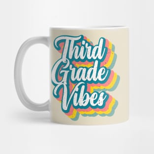 Vintage Cool Third Grade Vibes Mug